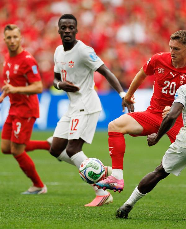 Michel Aebischer im Spiel gegen Kanada.