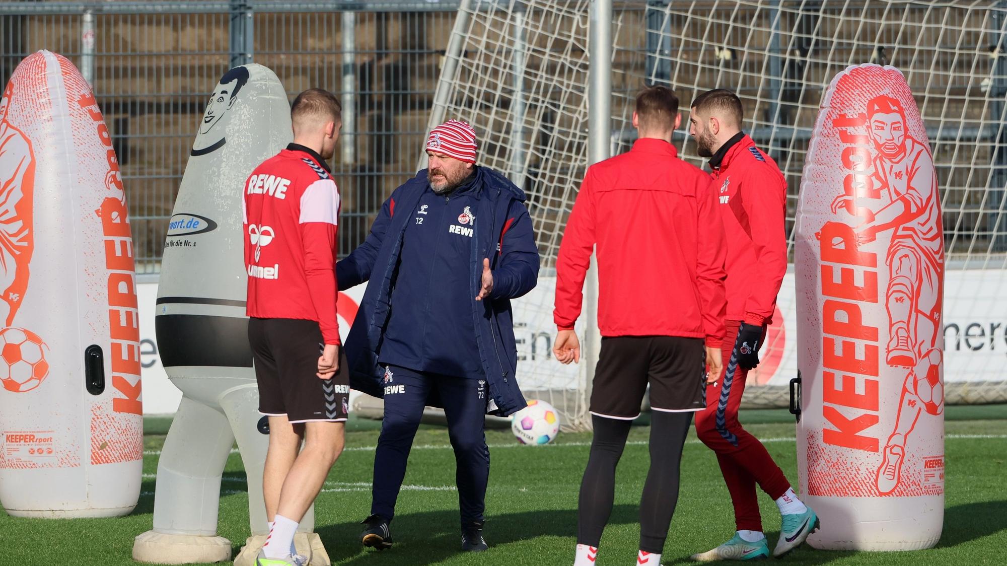 Steffen Baumgart beim Training in Köln.