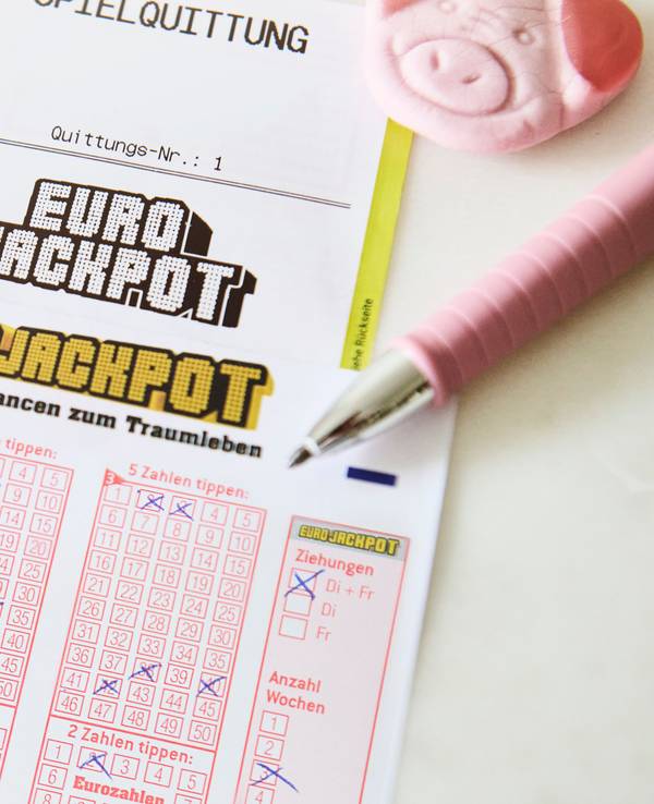 Eurojackpot-Spielschein.