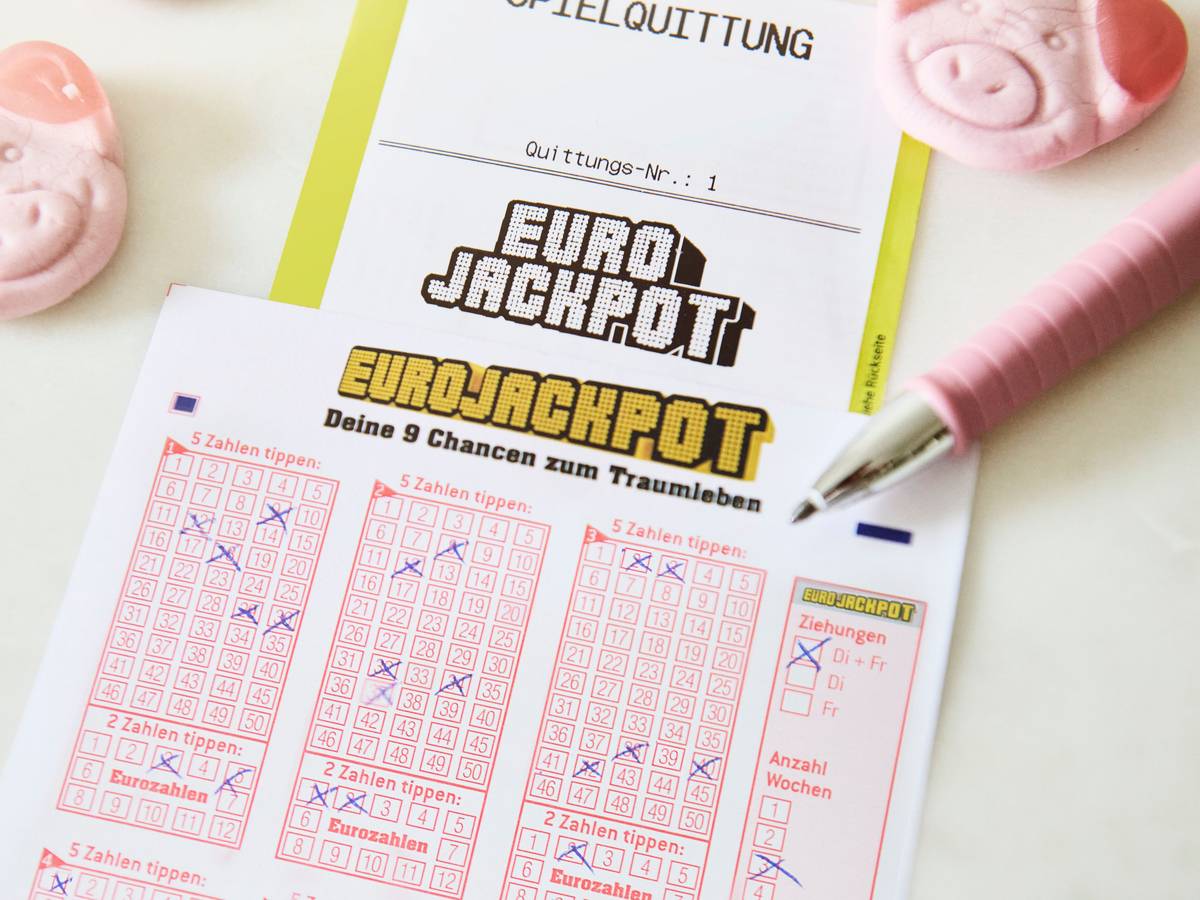 Eurojackpot-Spielschein.