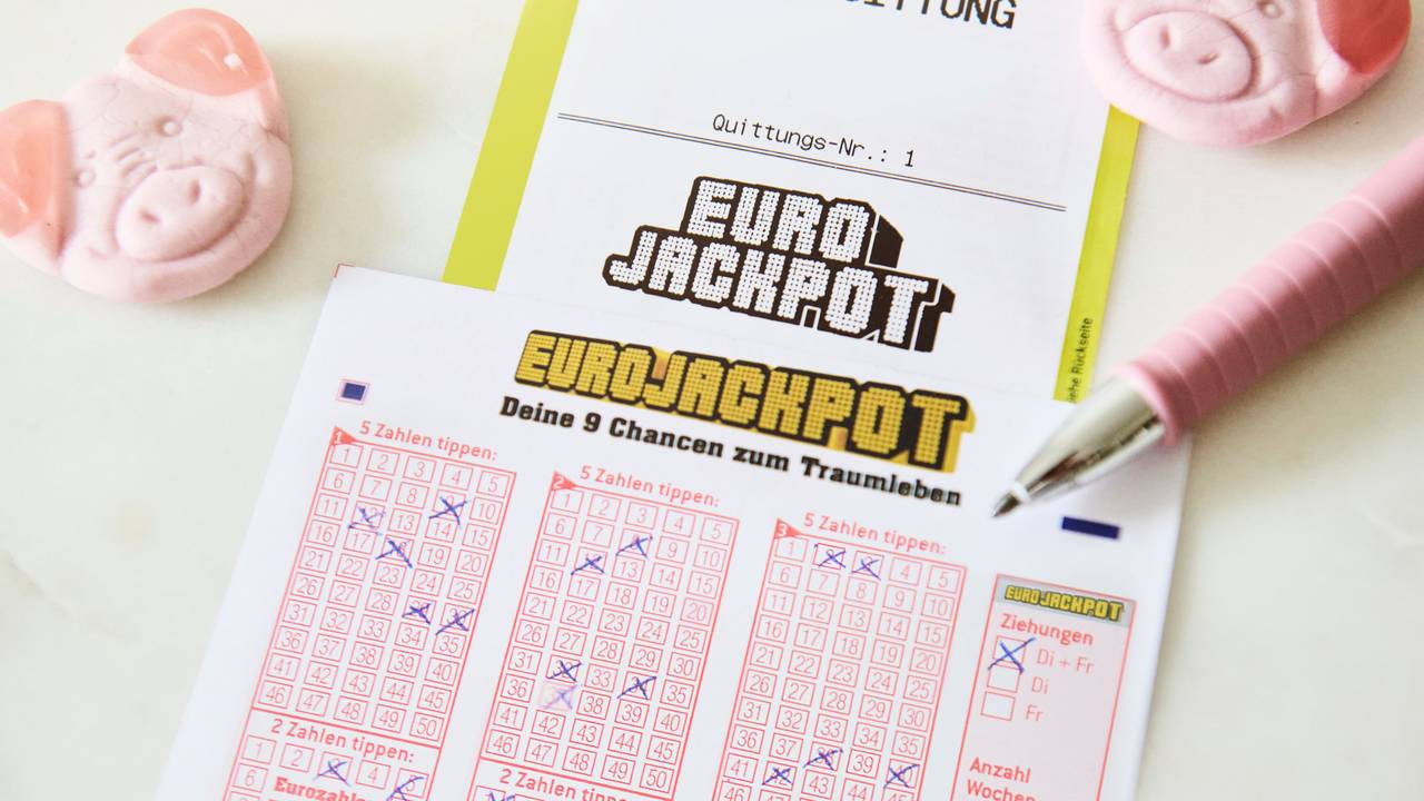 Eurojackpot-Spielschein.