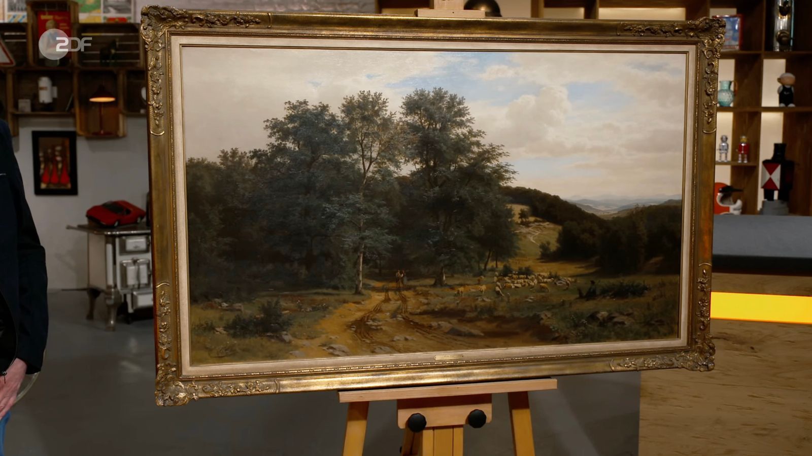 Ein Ölgemälde von 1866 beschrieb Colmar Schulte-Goltz als „wunderbares, idealisiertes Landschaftsgemälde aus der Romantik“.  (Bild: ZDF)