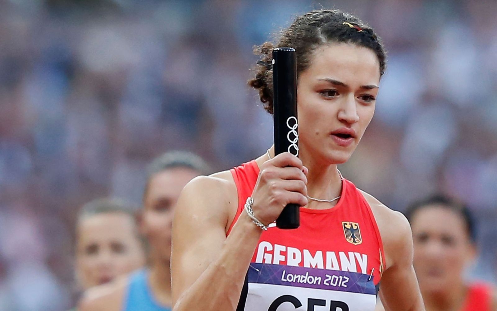 Maral Bazargani trat bei den Olympischen Spielen 2012 in London in der 4-mal-400-Meter-Staffel an. (Bild: 2012 Getty Images/Jamie Squire)