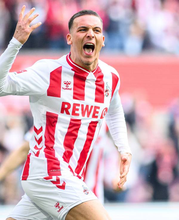 Kölns Said El Mala bejubelt einen Derby-Treffer gegen Gladbach.