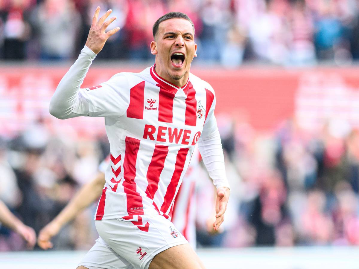 Kölns Said El Mala bejubelt einen Derby-Treffer gegen Gladbach.