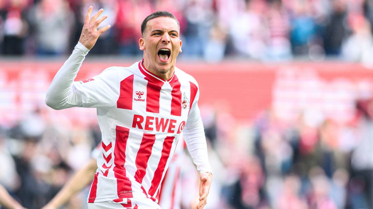 Kölns Said El Mala bejubelt einen Derby-Treffer gegen Gladbach.