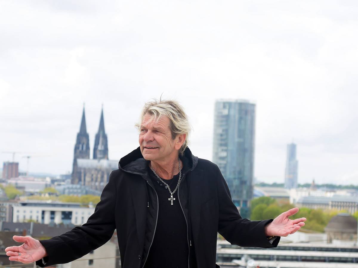 Matthias Reim auf dem Dach der Lanxess-Arena.