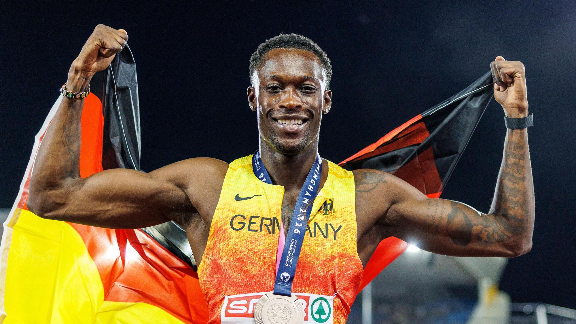 Bronze-Jubel bei Owen Ansah.