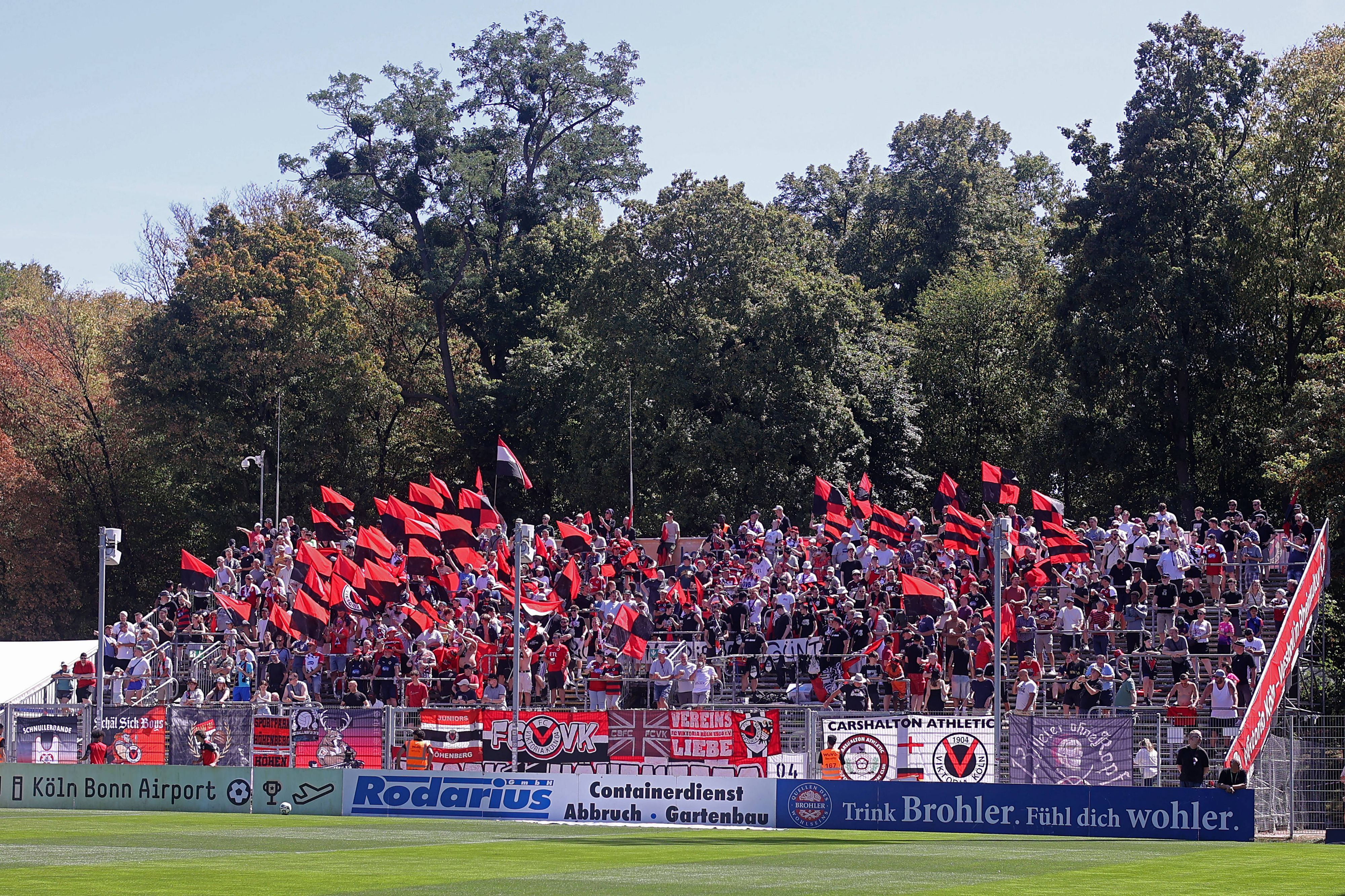 Ein Blick auf die Fans von Viktoria Köln.