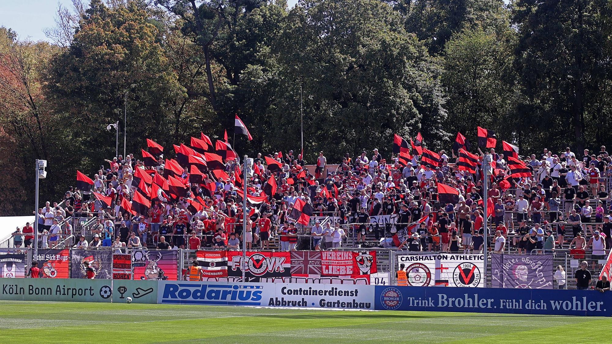 Ein Blick auf die Fans von Viktoria Köln.