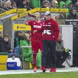 Marcel Hartel wird von Trainer Peter Stöger erstmals in der Bundesliga eingewechselt.