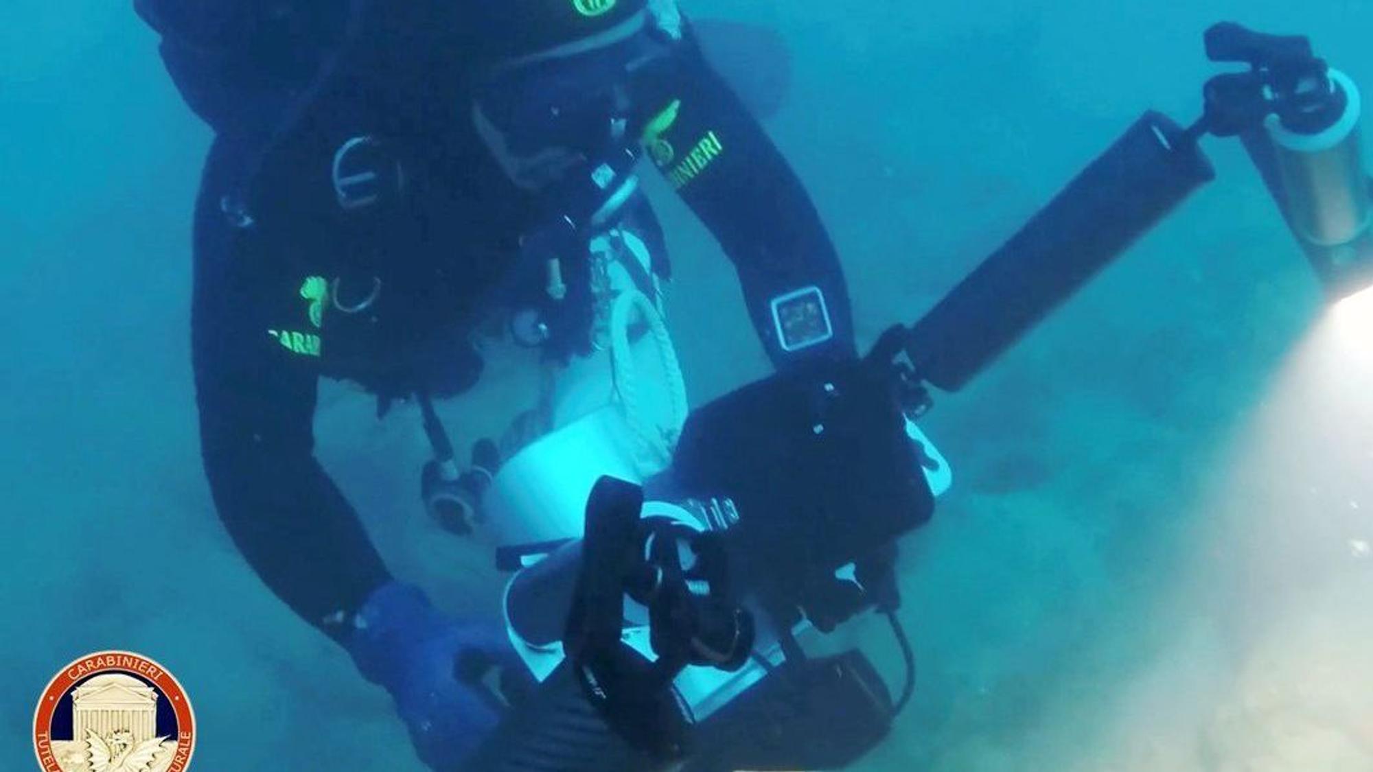 Eine „Sensation“ im Mittelmeer: Der Fundort des mehr als 2.000 Jahre alten römischen Frachters mit seiner intakten Ladung.