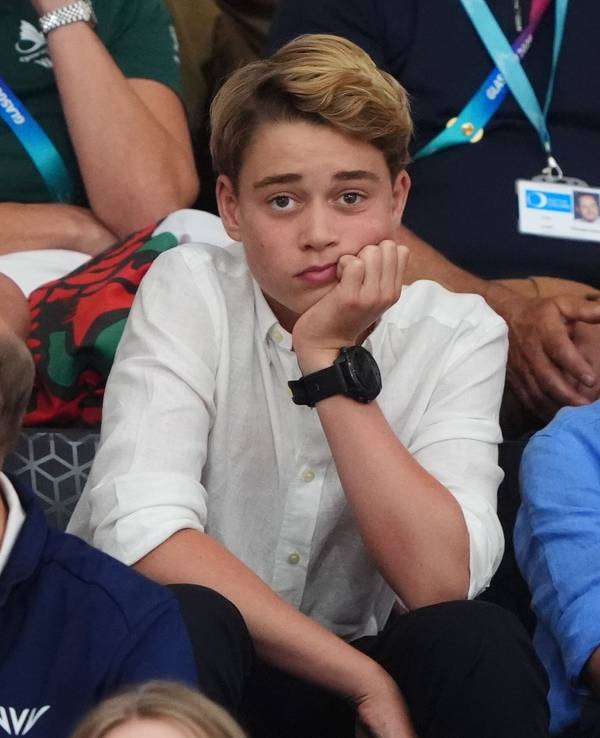 Prinz George verfolgt im Sir-Chris-Hoy-Velodrom am neunten Tag die Commonwealth-Spiele 2026.