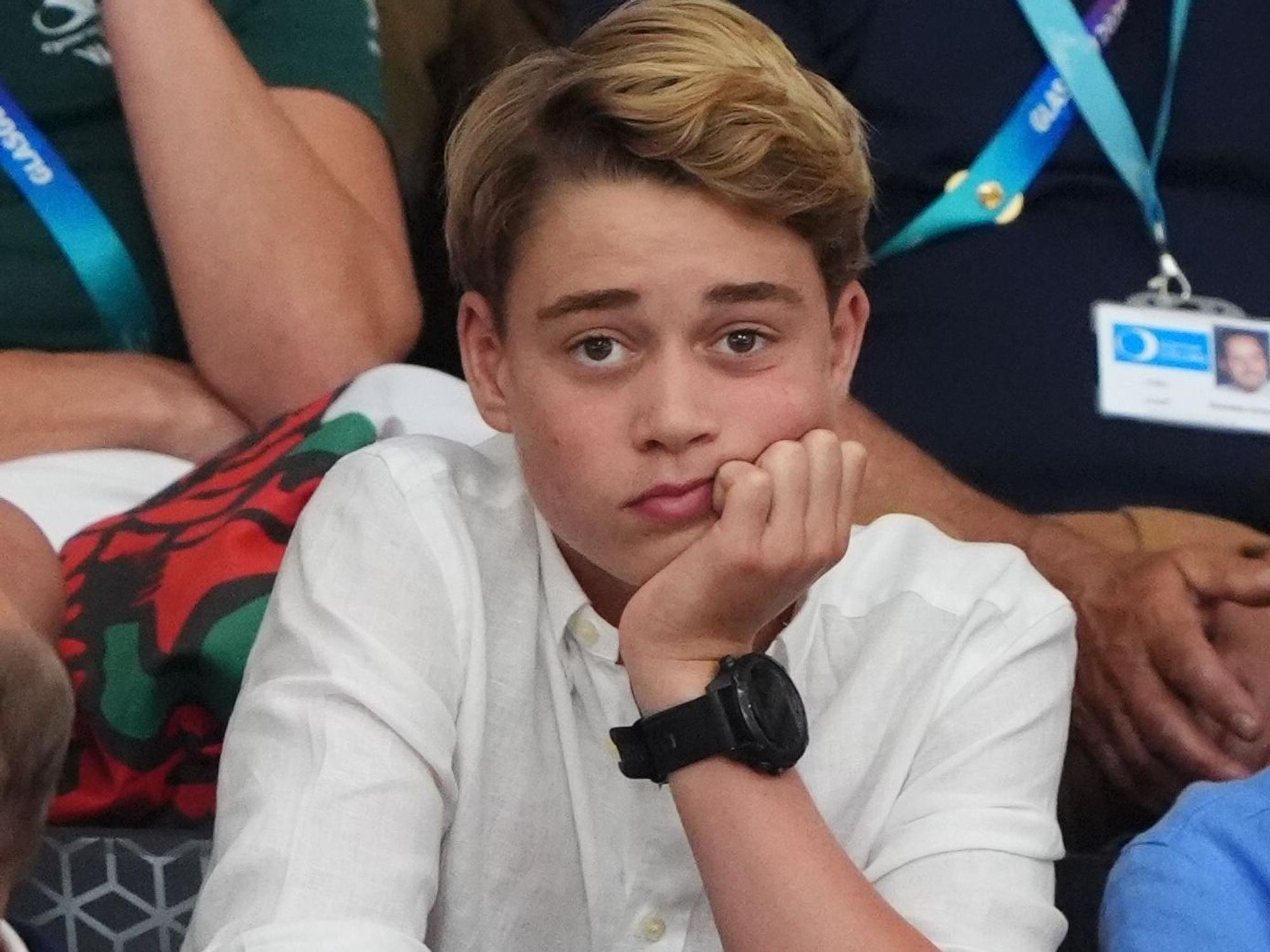 Prinz George verfolgt im Sir-Chris-Hoy-Velodrom am neunten Tag die Commonwealth-Spiele 2026.