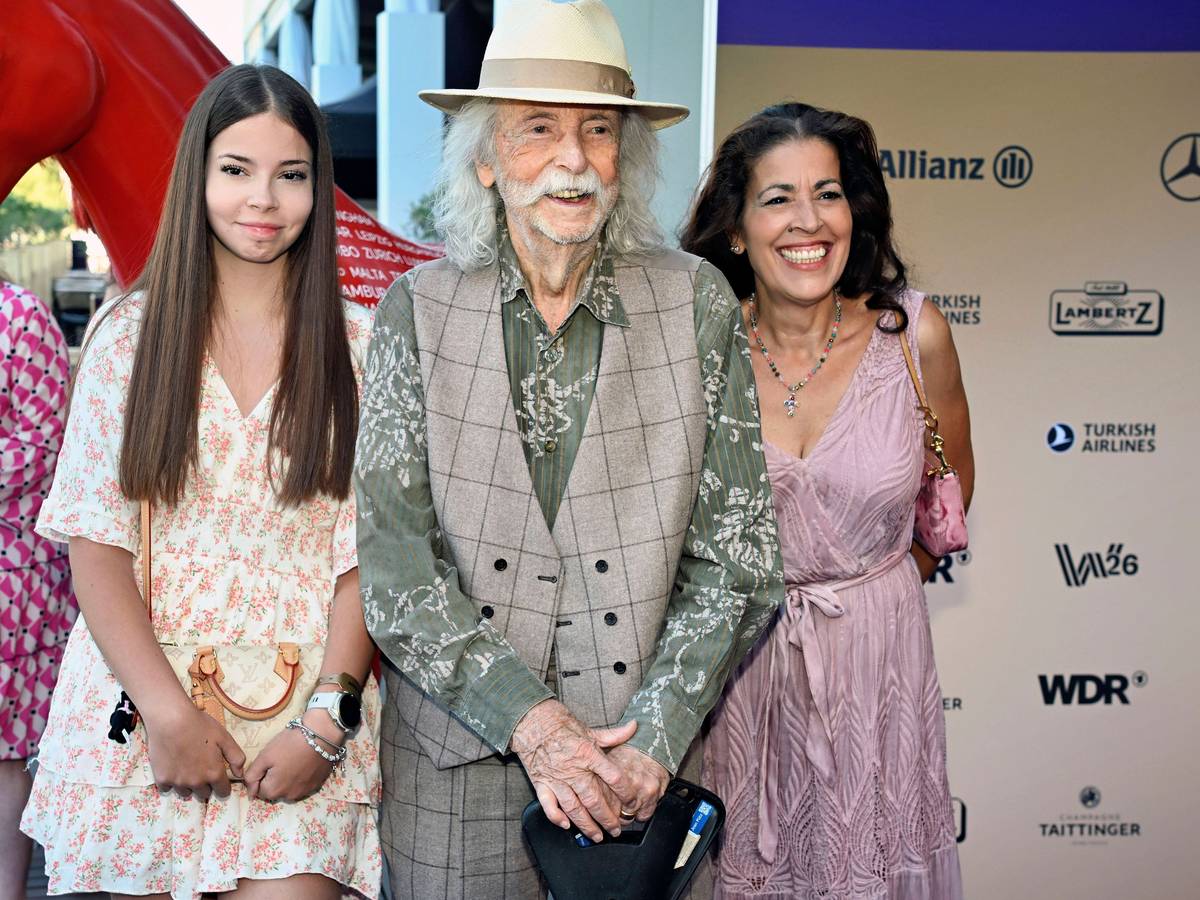 Jean Pütz mit Ehefrau Pina Coluccia und Tochter Julie-Josephine Pütz bei der Media Night der FEI World Championships Aachen 2026 im Champions Circle am Reitstadion.