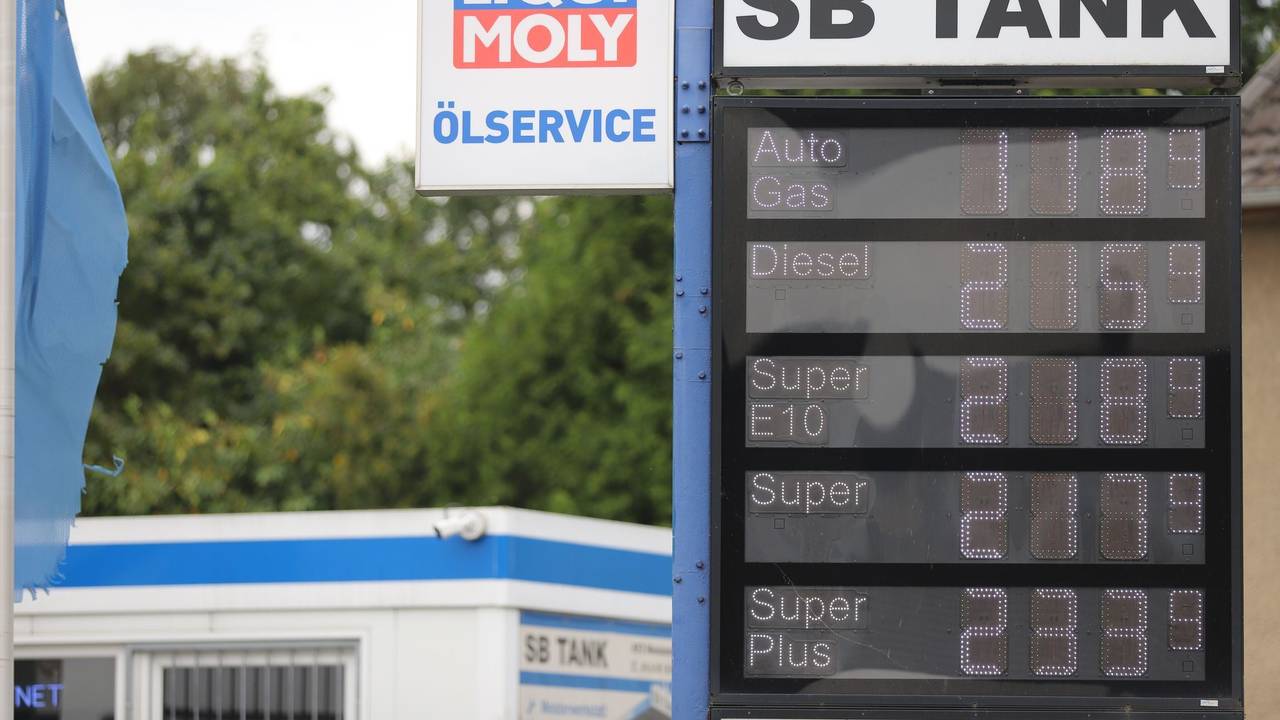 Tankstelle.