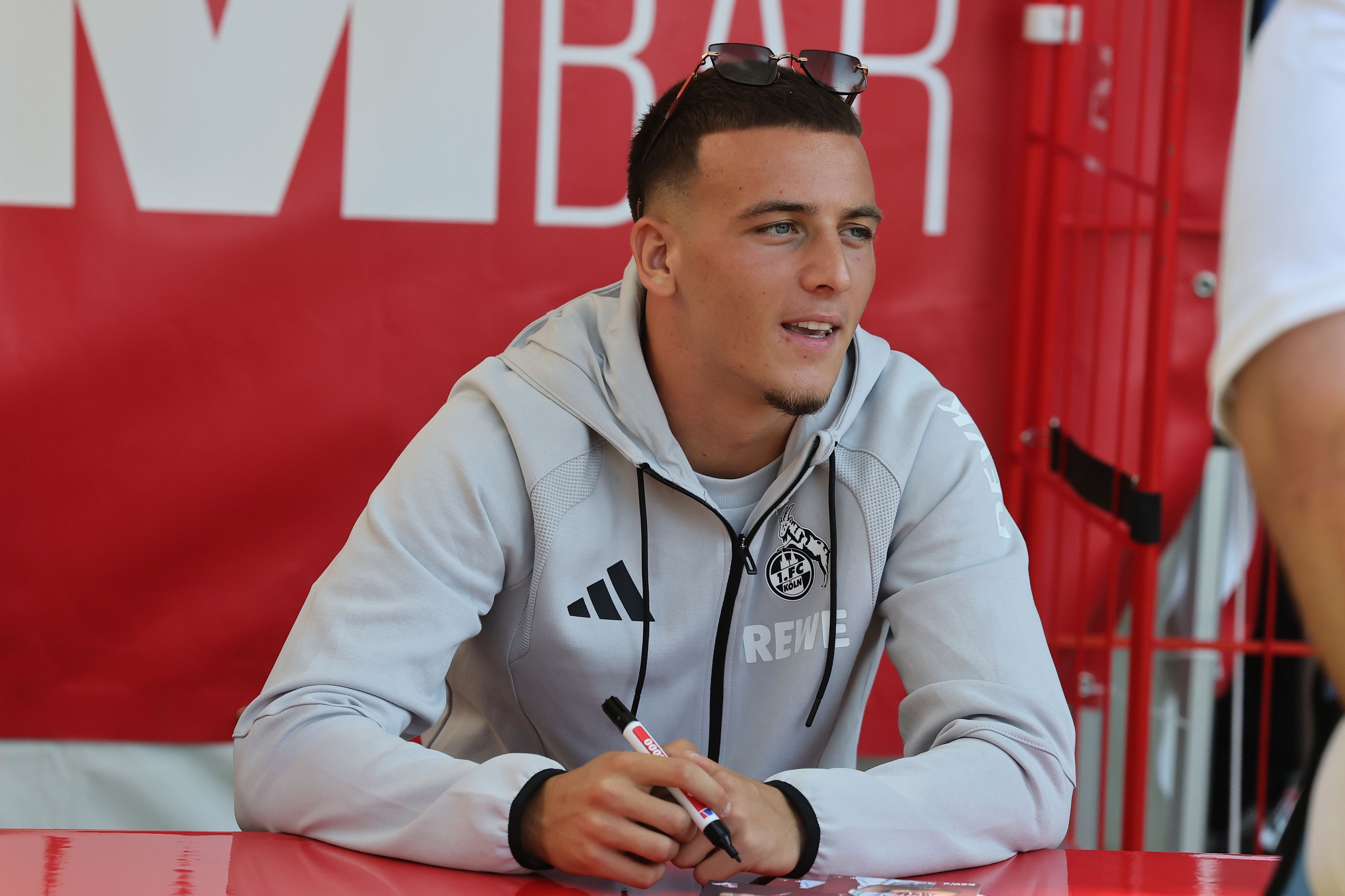 Said El Mala bei der Saisoneröffnung des 1. FC Köln.