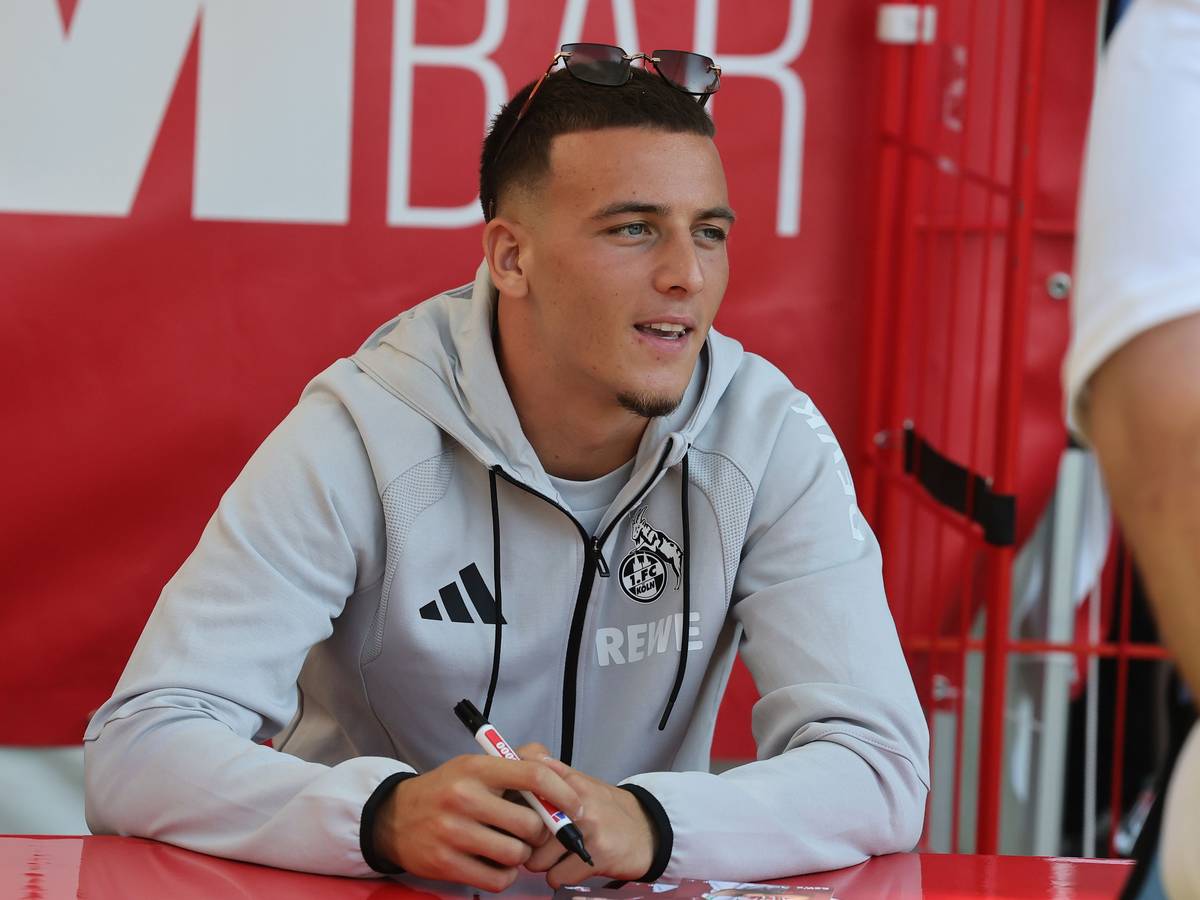Said El Mala bei der Saisoneröffnung des 1. FC Köln.
