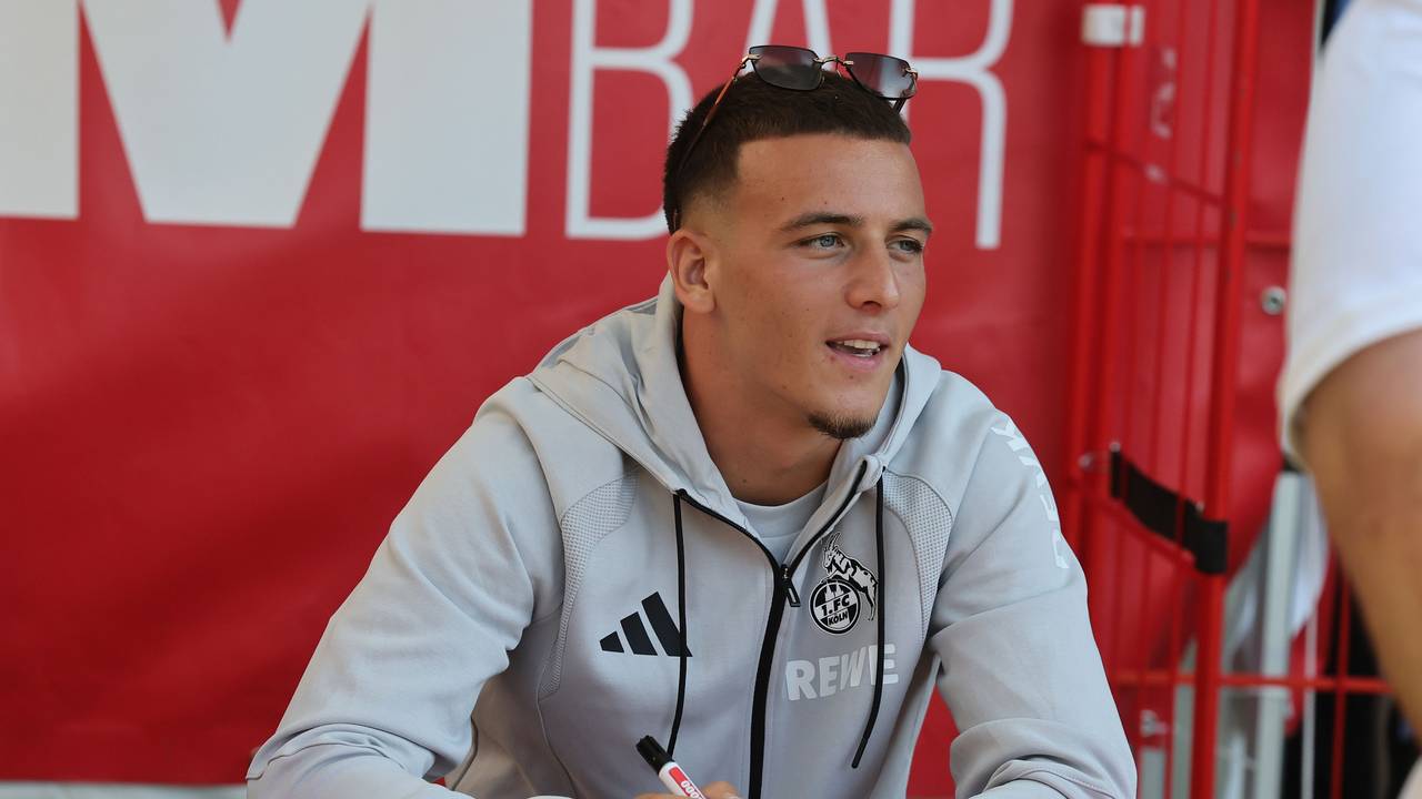 Said El Mala bei der Saisoneröffnung des 1. FC Köln.