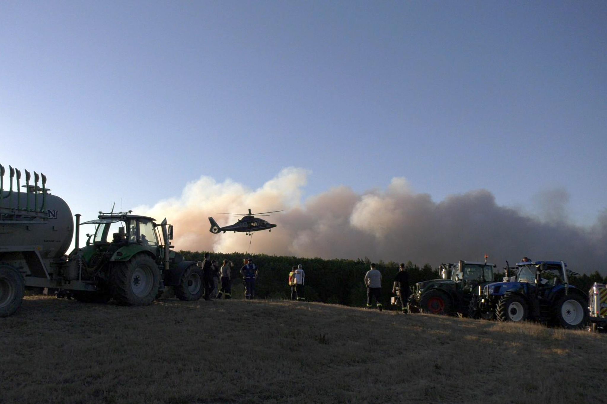 Großer Waldbrand bei Hürtgenwald