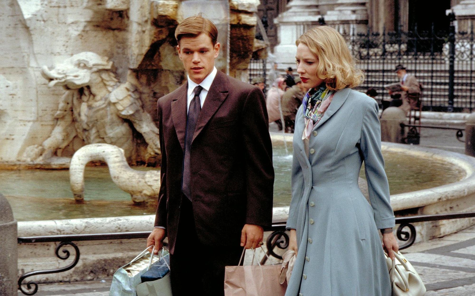 In Italien lernt Tom Ripley (Matt Damon) die Amerikanerin Meredith Logue (Cate Blanchett) kennen. (Bild: ARD Degeto)