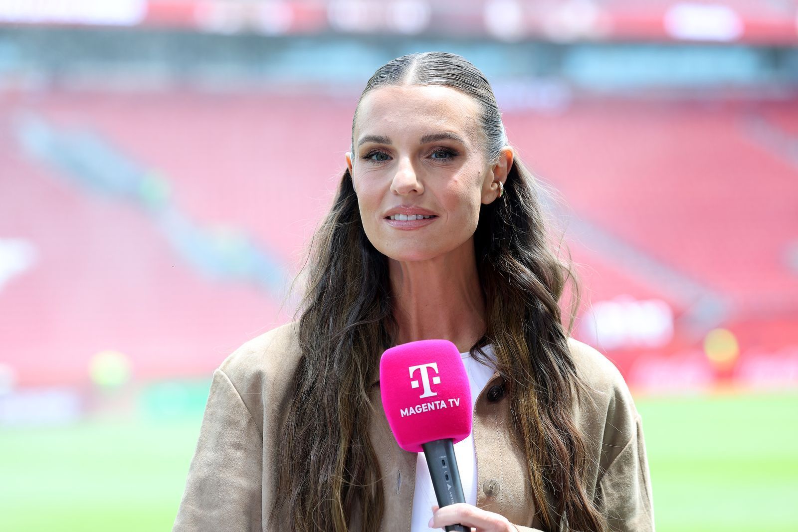 Nach fünf Jahren verlässt Laura Wontorra den Streaminganbieter DAZN. (Bild: 2026 Getty Images/Alexander Hassenstein)