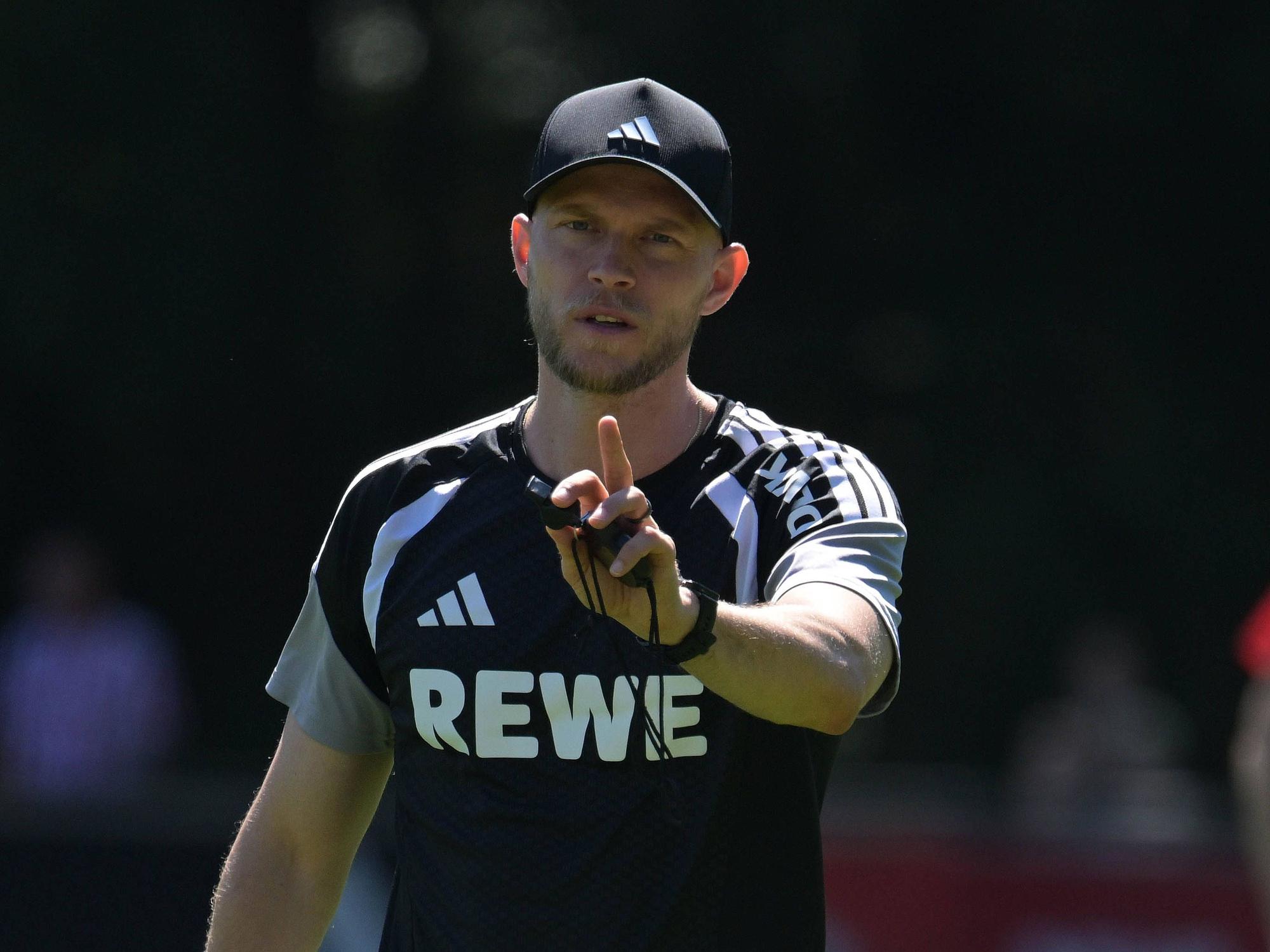 René Wagner im Training des 1. FC Köln.