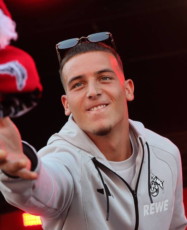Said El Mala bei der Saisoneröffnung des 1. FC Köln.