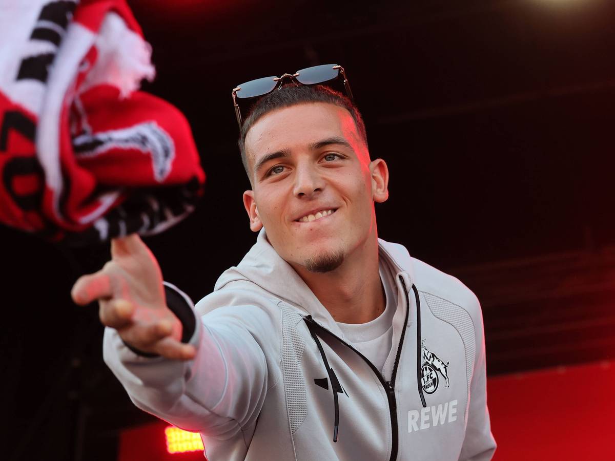 Said El Mala bei der Saisoneröffnung des 1. FC Köln.