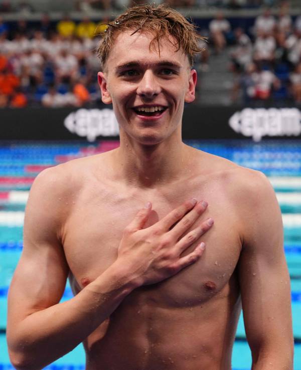 Johannes Liebmann freut sich nach dem Rennen.