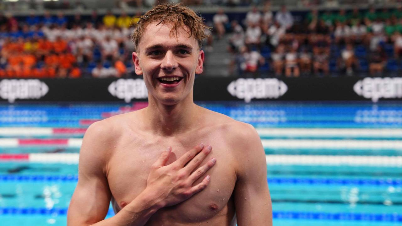 Johannes Liebmann freut sich nach dem Rennen.