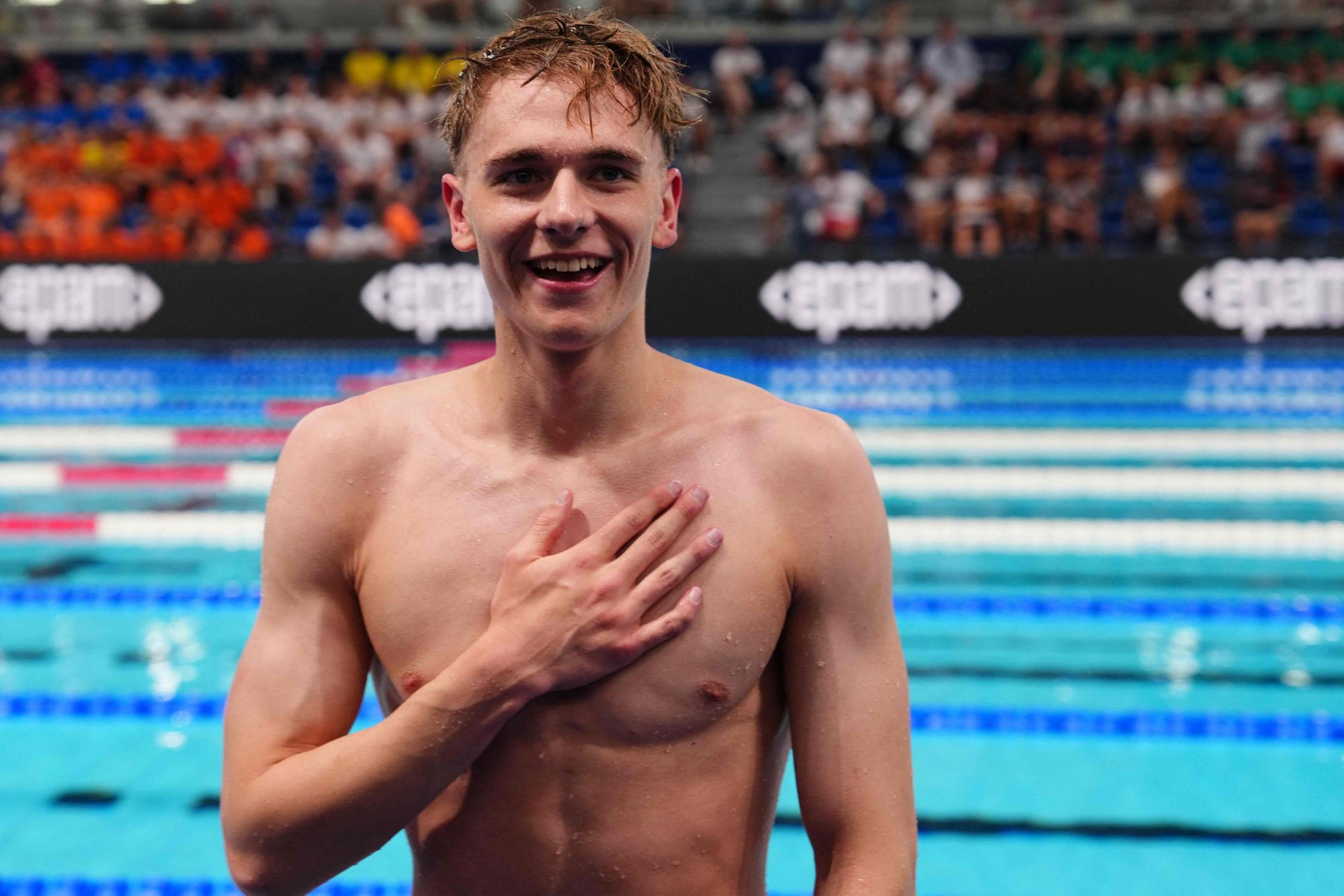 Johannes Liebmann freut sich nach dem Rennen.