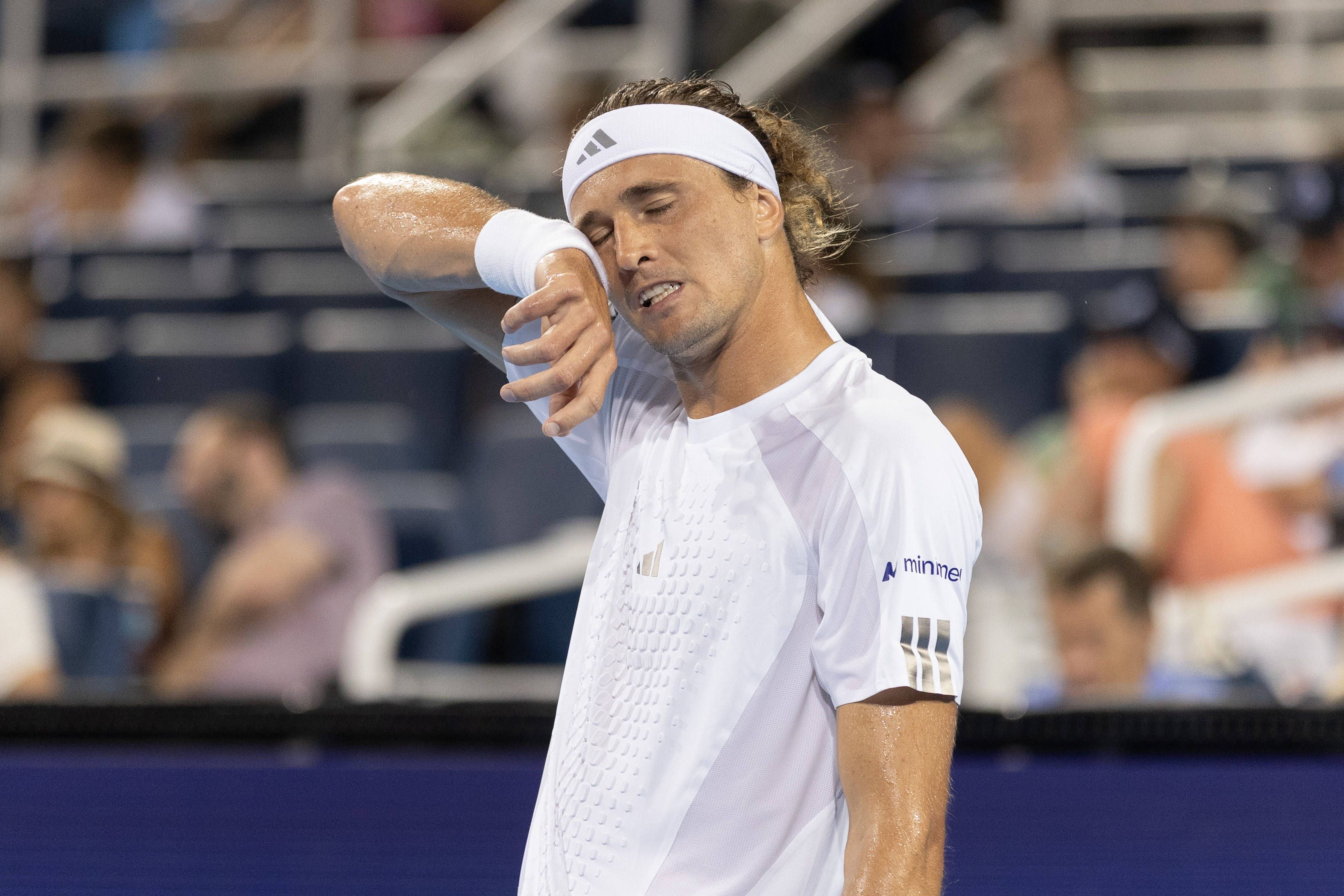 Alexander Zverev hatte bei seinem Auftaktspiel in Cincinnati große Mühe.