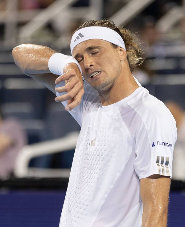 Alexander Zverev hatte bei seinem Auftaktspiel in Cincinnati große Mühe.