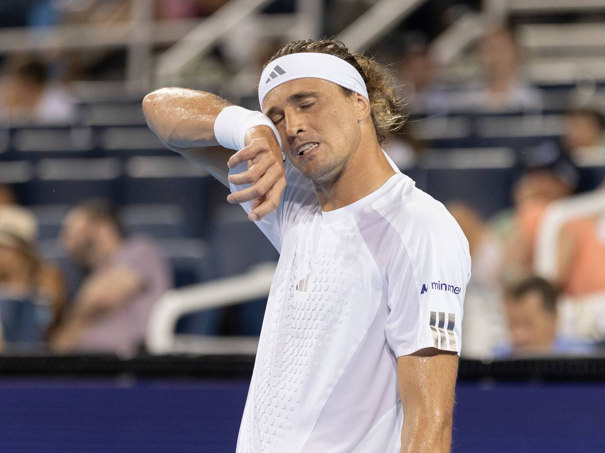 Alexander Zverev hatte bei seinem Auftaktspiel in Cincinnati große Mühe.