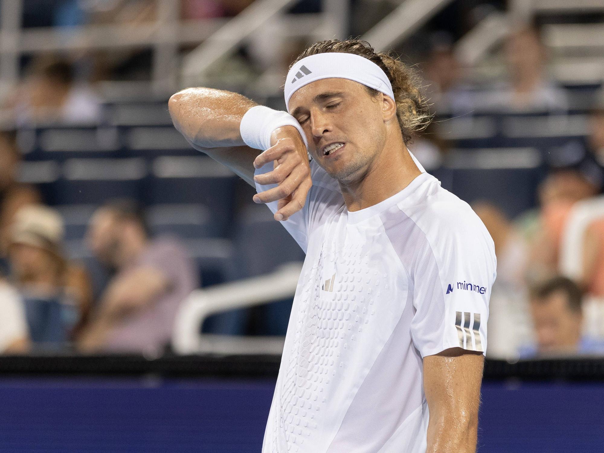 Alexander Zverev hatte bei seinem Auftaktspiel in Cincinnati große Mühe.