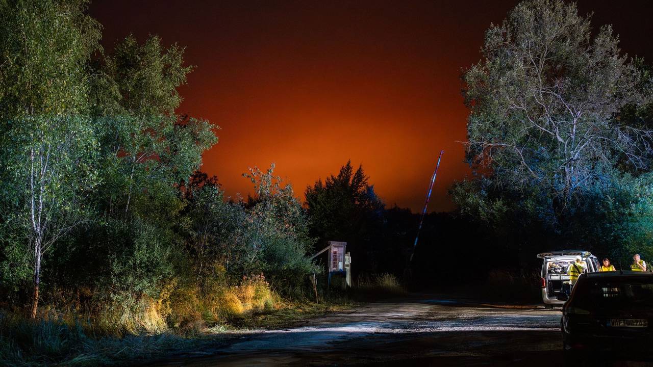 Waldbrand in Belgien