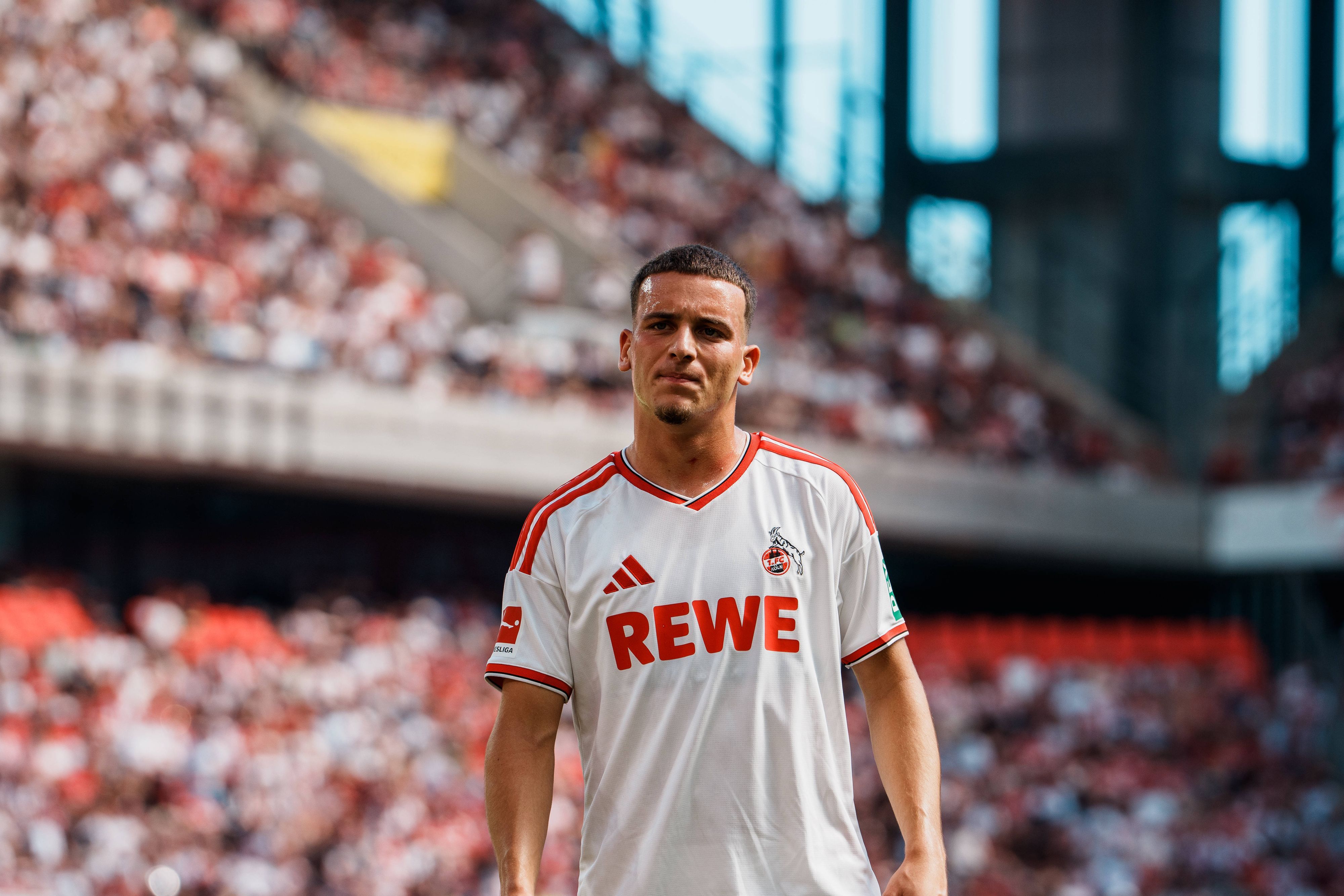 Said El Mala bei einem Testspiel im Rhein-Energie-Stadion.