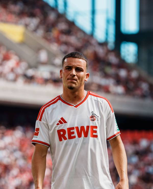 Said El Mala bei einem Testspiel im Rhein-Energie-Stadion.