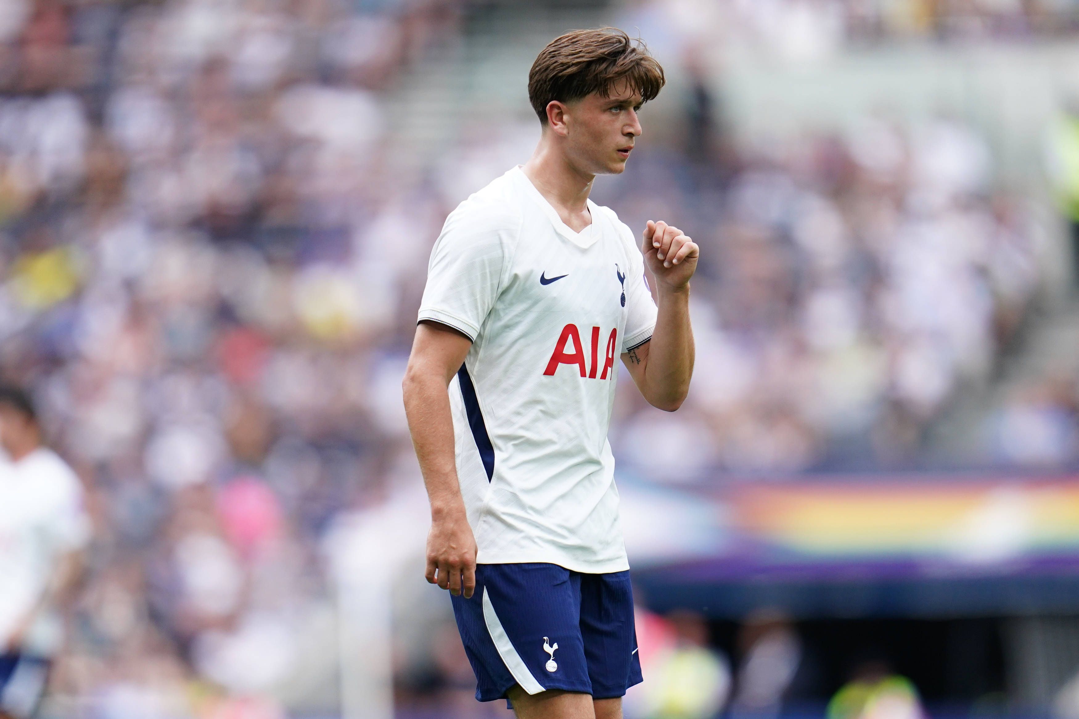 Auf dem Platz für Tottenham: Mikey Moore.