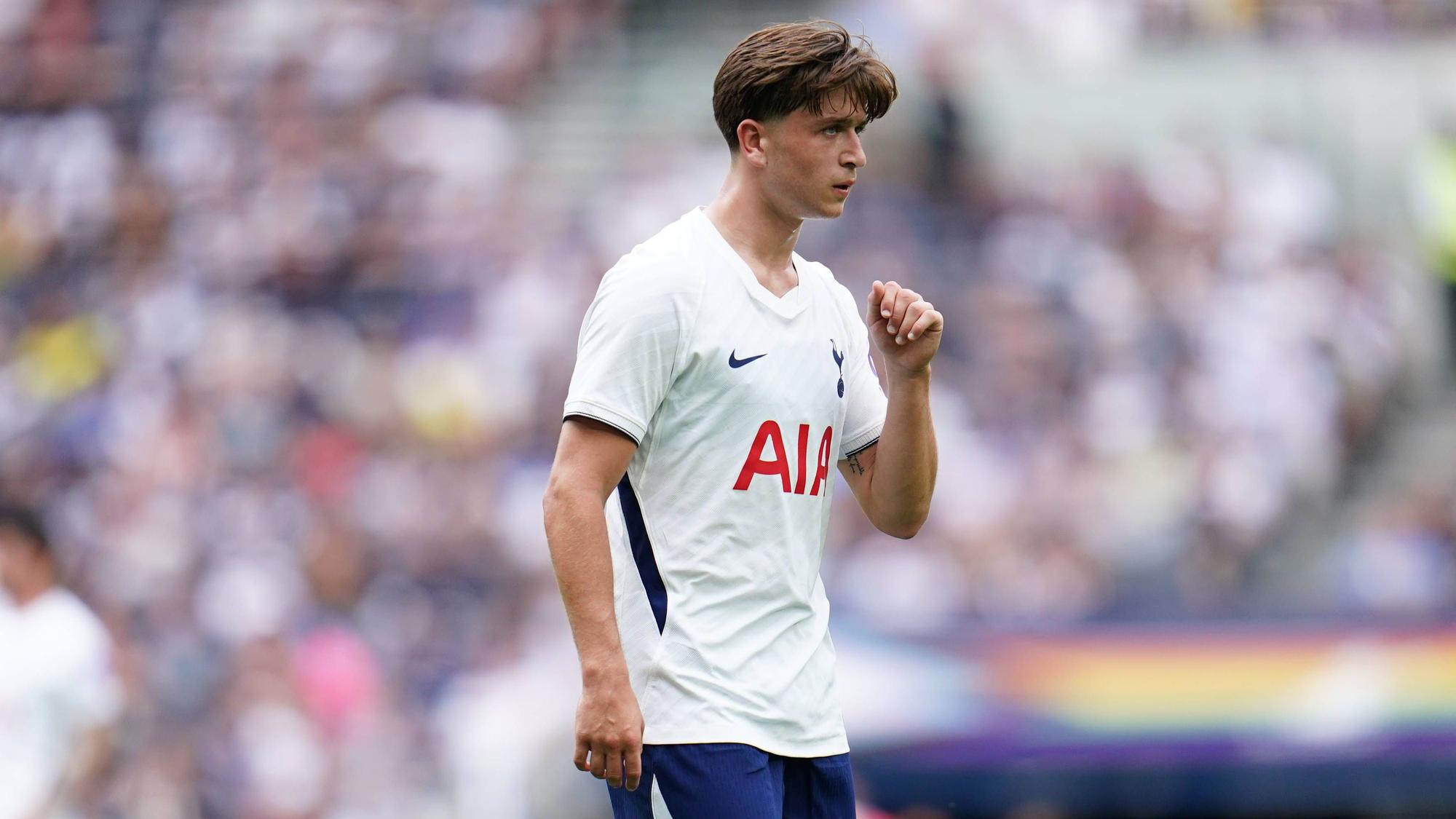 Auf dem Platz für Tottenham: Mikey Moore.