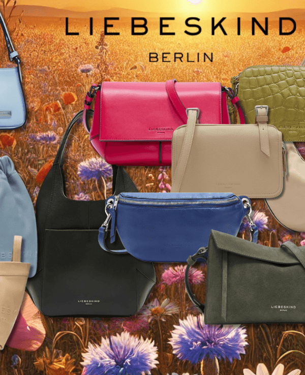 Darstellung verschiedener Liebeskind Berlin Handtaschen.