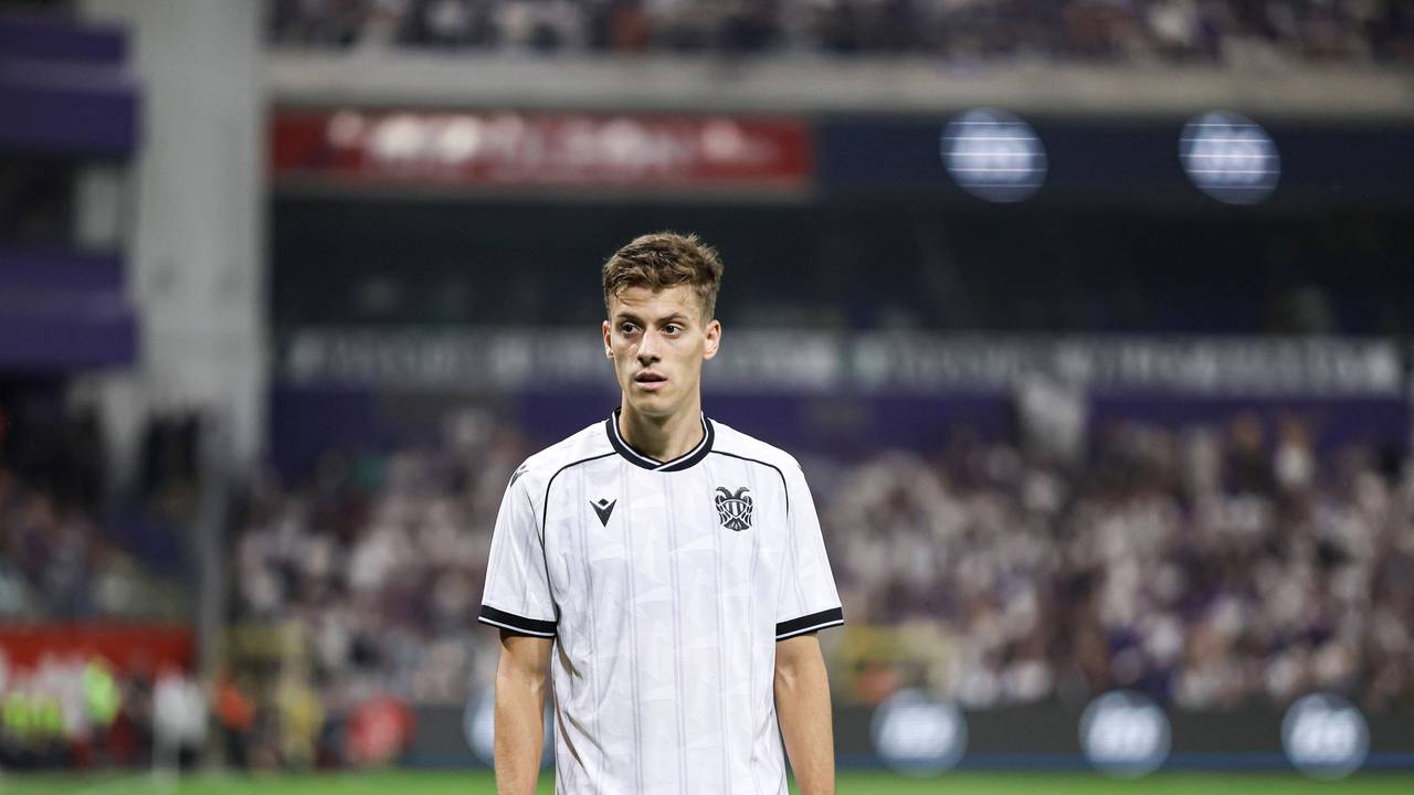 Giannis Konstantelias bei einem Spiel.