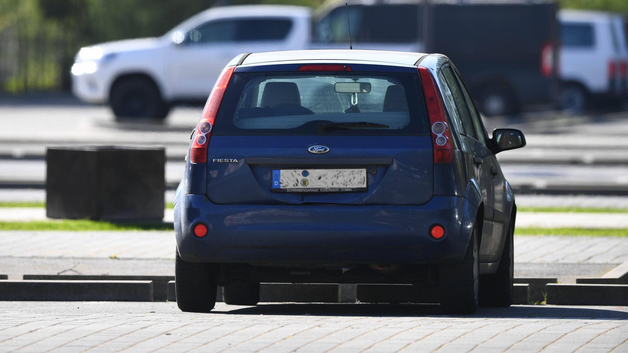 Der blaue Ford Fiesta von Grischa Prömel.