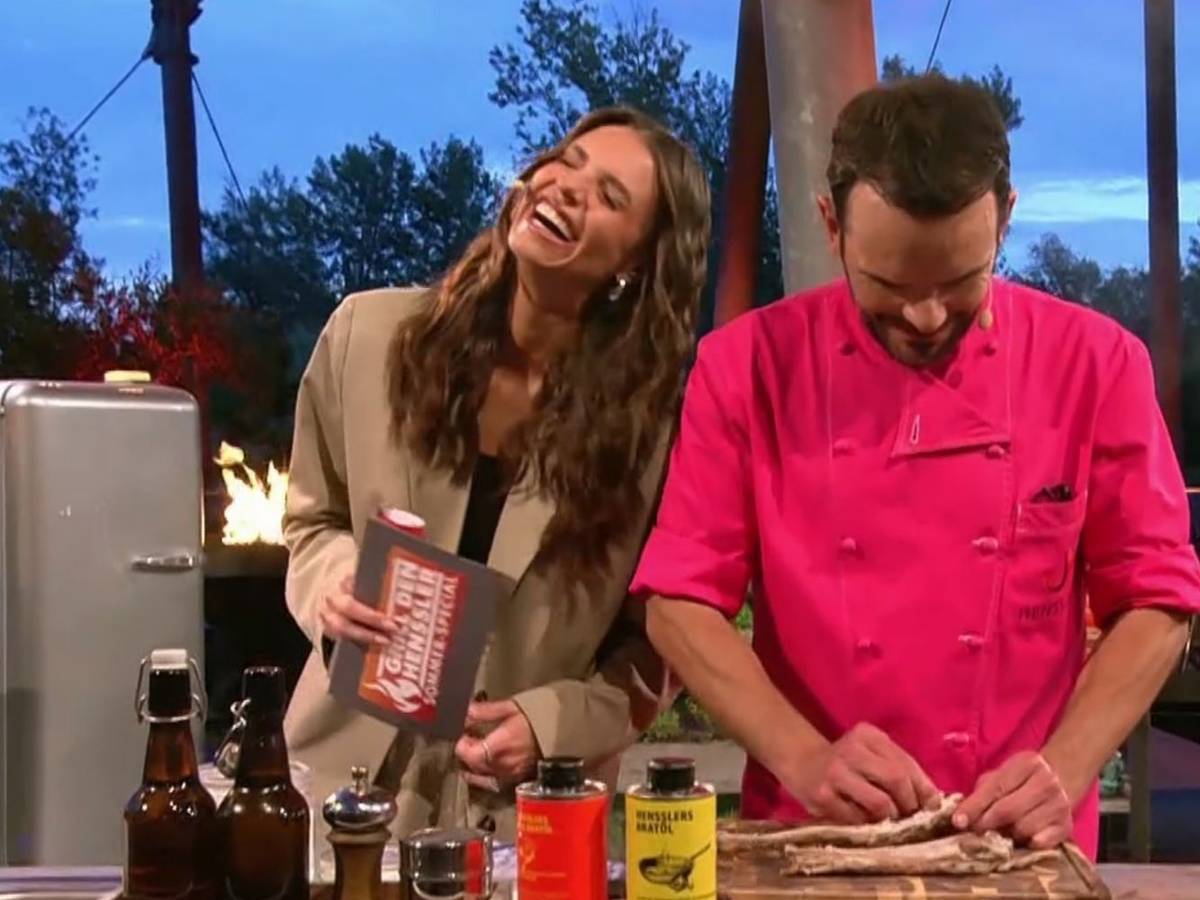 Dreamteam: Seit 2020 moderiert Laura Wontorra Steffen Hensslers TV-Shows „Grill den Henssler“ (VOX): Und das soll auch so bleiben. (Bild: RTL)