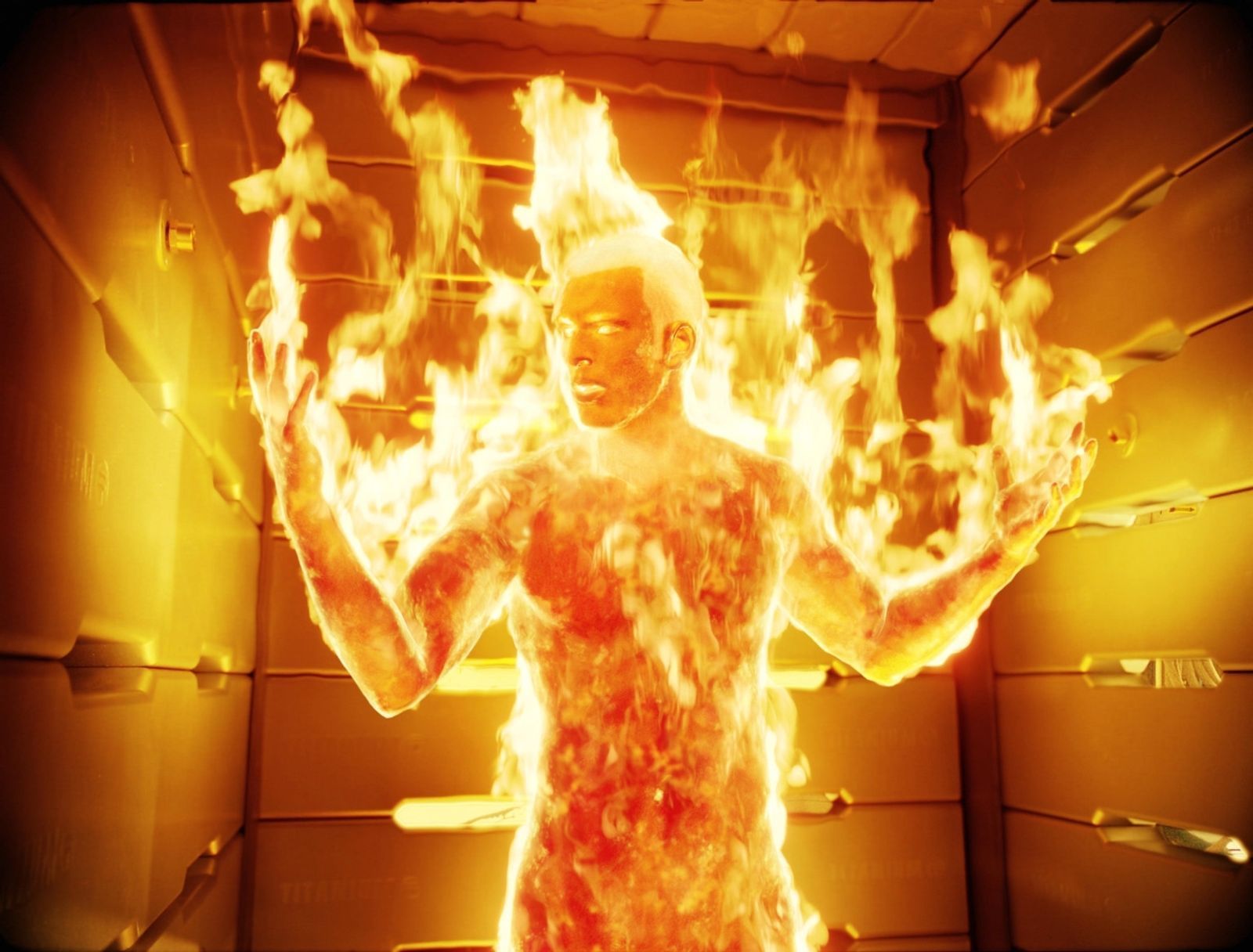 Heißer Feger: Johnny Storm (Chris Evans) mutiert zur menschlichen Fackel. (Bild: Constantin Film Produktion GmbH)