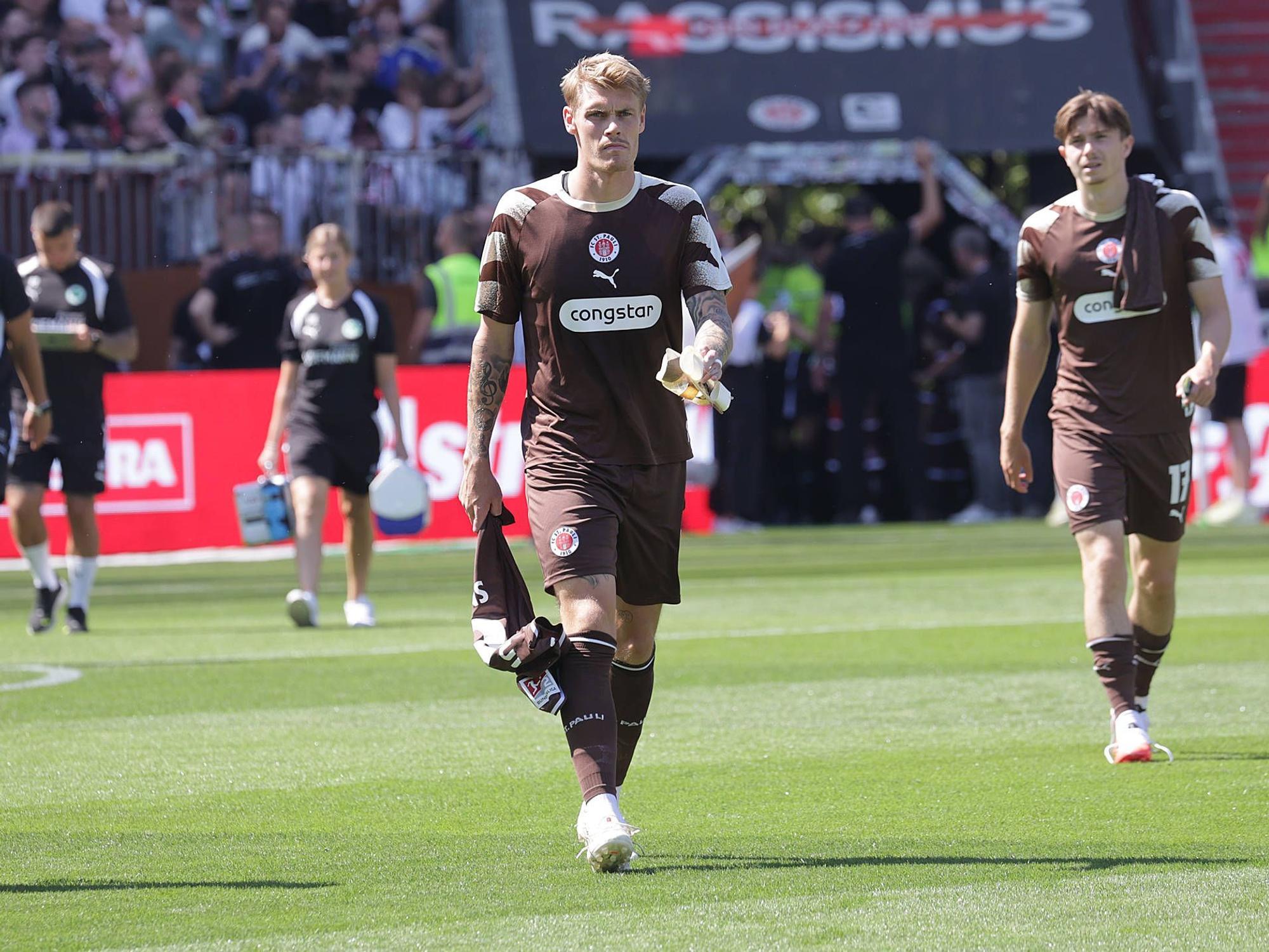 Eric Smith beim Spiel gegen Greuther Fürth.