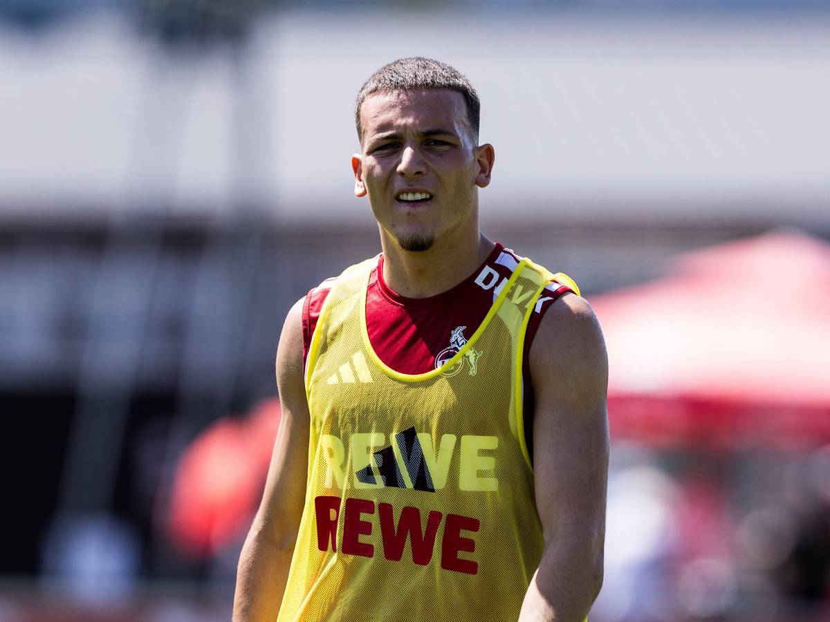 Mit Leibchen beim 1. FC Köln im Einsatz: Said El Mala.