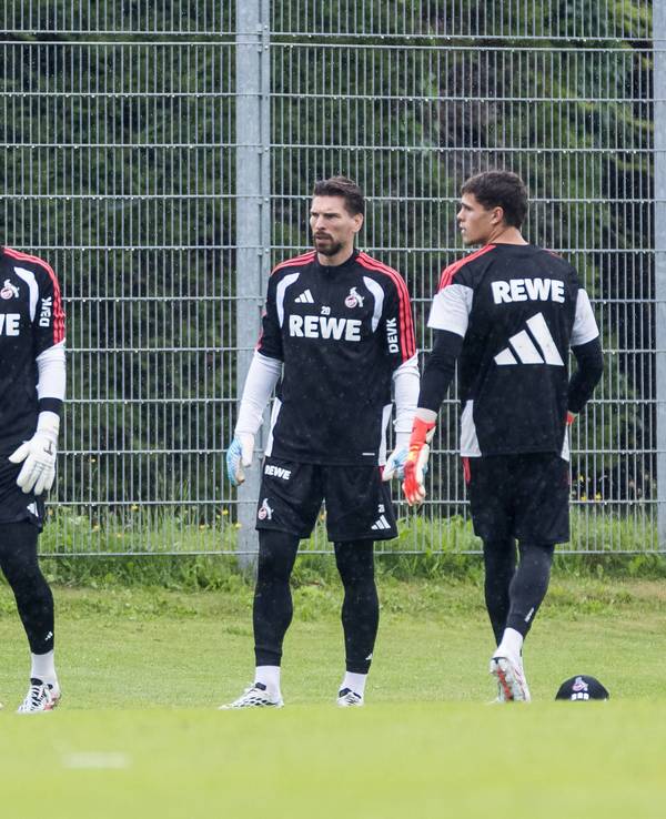 Die Torhüter des 1. FC Köln beim Training.