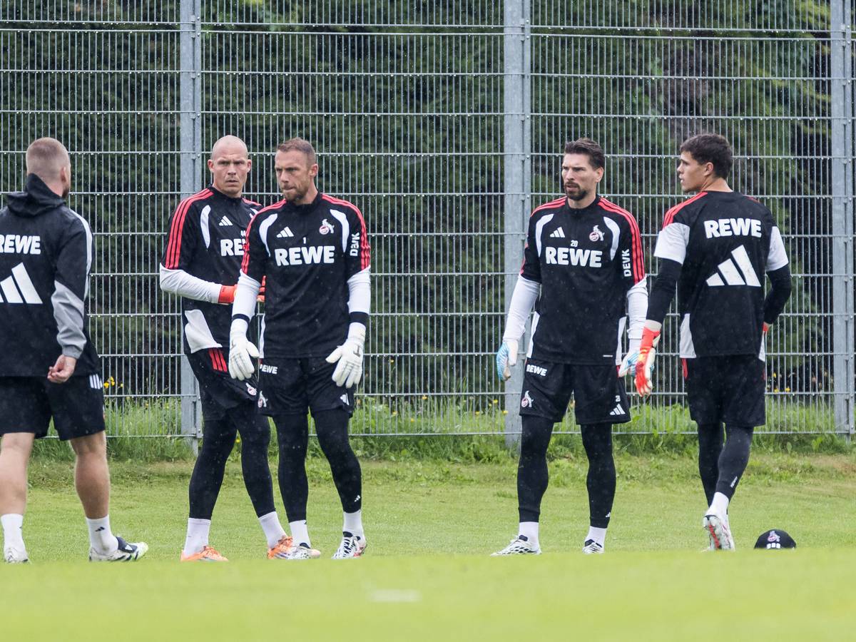 Die Torhüter des 1. FC Köln beim Training.
